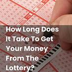 how long does it take to get lottery money